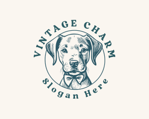 Dog Vintage Puppy logo design