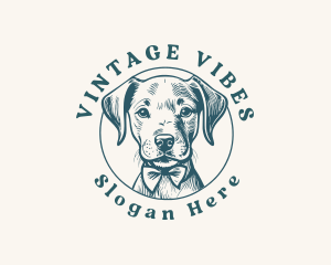 Dog Vintage Puppy logo design