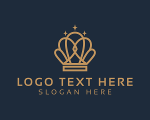 Luxury Gold Crown logo