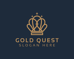 Luxury Gold Crown logo design