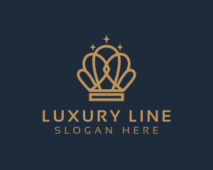 Luxury Gold Crown logo design