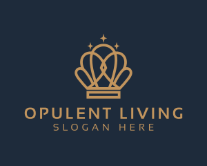 Luxury Gold Crown logo design