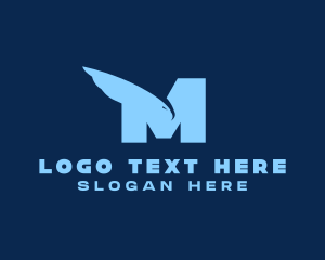 Hawk Letter M logo