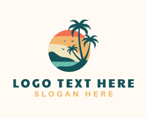 Tropical Beach Trees logo