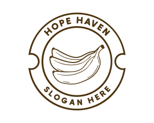 Healthy Banana Fruit Logo