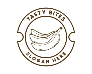 Healthy Banana Fruit Logo