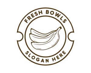 Healthy Banana Fruit logo design