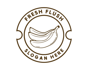 Healthy Banana Fruit logo design