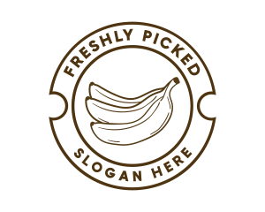 Healthy Banana Fruit logo design