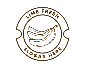 Healthy Banana Fruit logo design