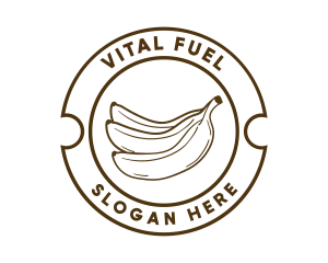 Healthy Banana Fruit logo design