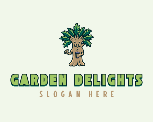 Sustainable Tree Garden logo design