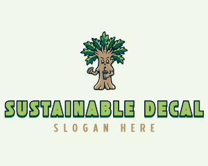 Sustainable Tree Garden logo design