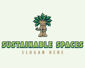 Sustainable Tree Garden logo design