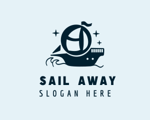 Blue Sea Sailboat logo