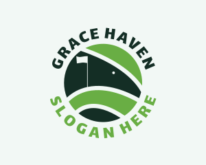 Golf Course Flag Logo