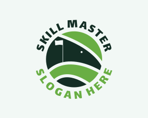 Golf Course Flag logo design