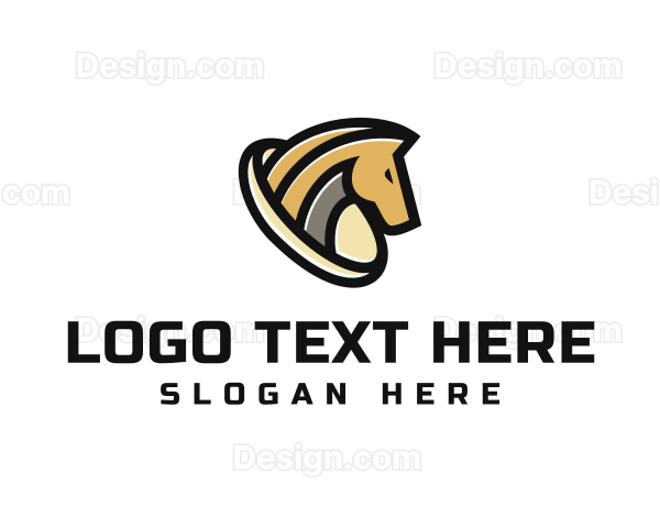 Golden Horse Equine Logo