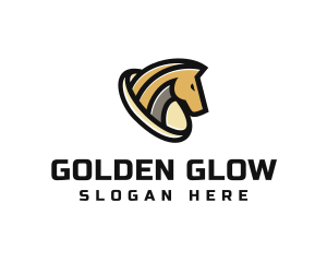 Golden Horse Equine logo design