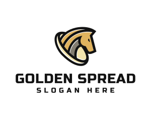 Golden Horse Equine logo design