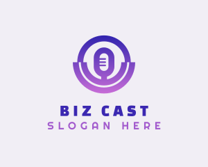 Sound Podcast Mic logo design