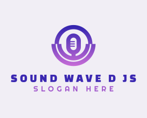 Sound Podcast Mic logo design