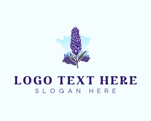 France Lavender Flower Logo