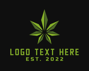 Natural Marijuana Leaf logo