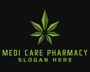 Natural Marijuana Leaf Logo