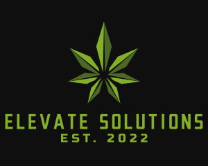 Natural Marijuana Leaf logo