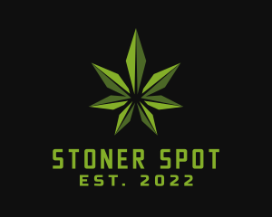 Natural Marijuana Leaf logo