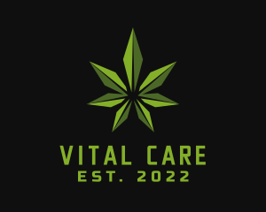 Natural Marijuana Leaf logo