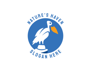 Pelican Bird Wildlife logo