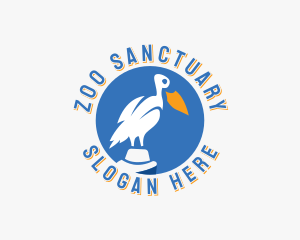 Pelican Bird Wildlife logo design