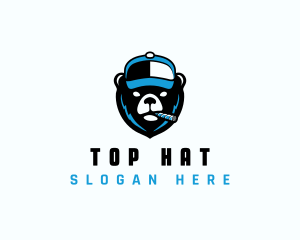 Bear Cap Tobacco logo design