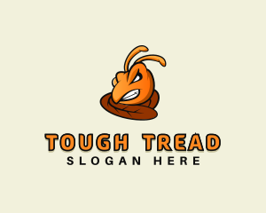 Angry Tough Wasp Head logo design