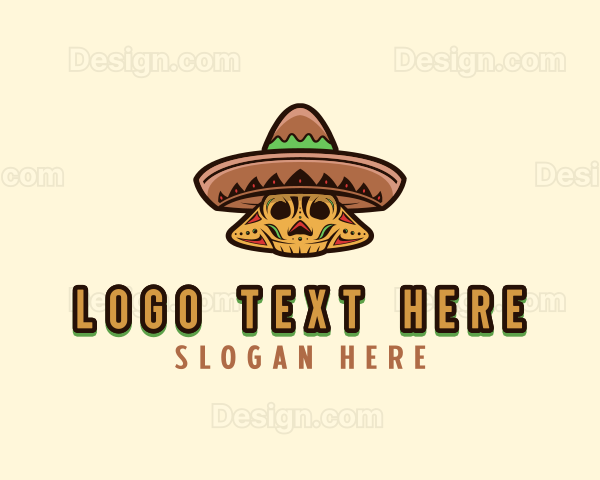 Mexican Nacho Skull Logo