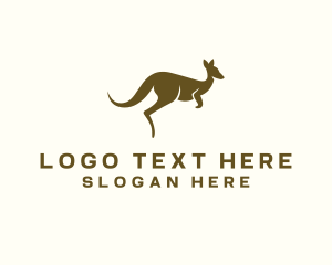 Kangaroo Wildlife Animal logo