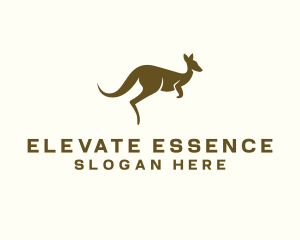 Kangaroo Wildlife Animal Logo