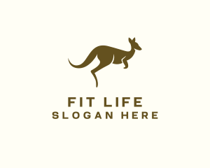 Kangaroo Wildlife Animal logo