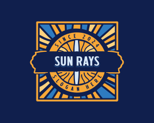 Sun Ray Decorative logo design