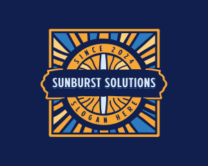 Sun Ray Decorative logo design