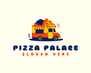 Pizza Food Truck logo design