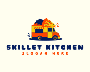 Pizza Food Truck logo design