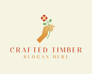 Flower Hand Garden logo design