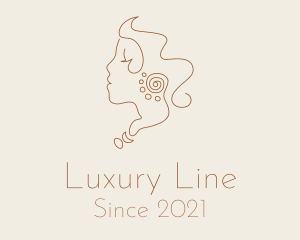 Feminine Earring Jewelry  logo design