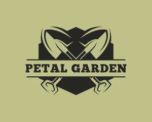 Landscaping Shovel Tool logo design