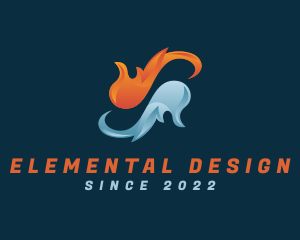 Fire Water Element logo