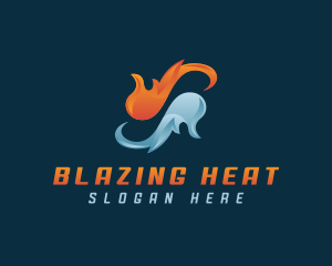 Fire Water Element logo design