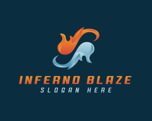 Fire Water Element logo design